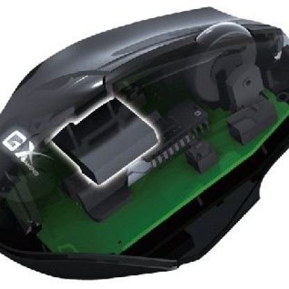 GX MAURUS - FPS professional gaming mouse, over-clocking SGCi: dpi in 450/900/1800/3500, response within 1ms, Scorpion UI can set macro key up to 21 macros, built-in metal weight 20 g, 1.8 meter braided cable with gold-plated USB connector + подарък flash 4